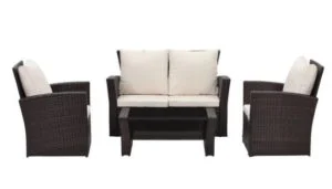 Rattan Wicker Outdoor Lounge Set 