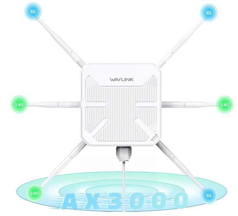 WAVLINK AX3000 Outdoor Wi-Fi 6 Extender 