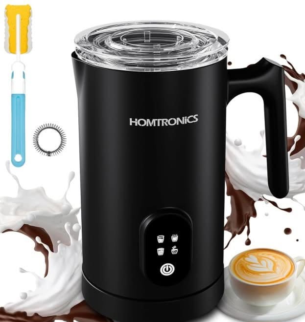 Homtronics 4-in-1 Electric Milk Frother