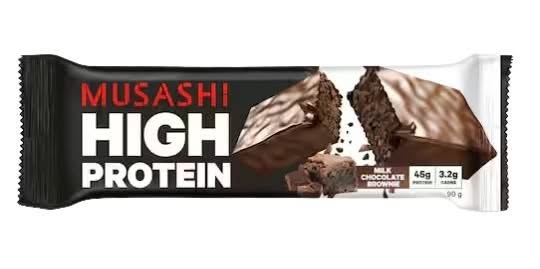 Musashi High Protein Bar Milk Choc Brownie 