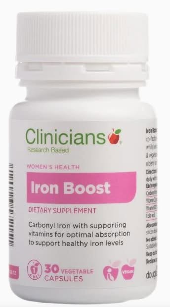Clinicians Iron Boost Vege Capsules iron supplement