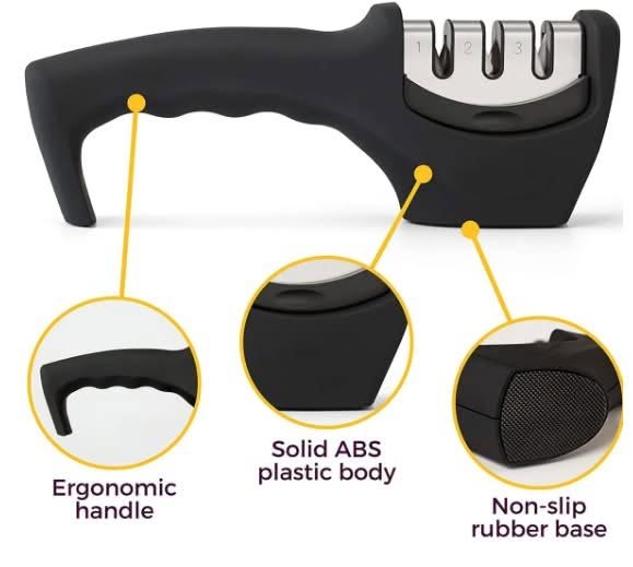 2-in-1 Knife Sharpener & Glove Set
