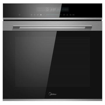 Midea 14-function pyrolytic wall oven in black glass