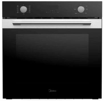 Midea 60cm built-in oven with black glass front