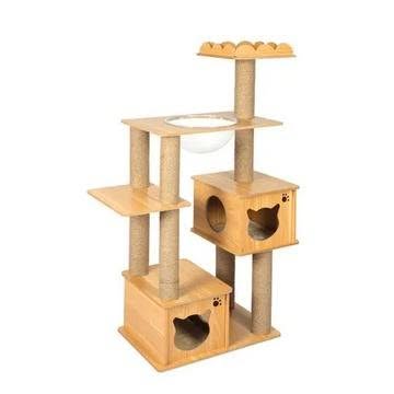 Large multi level cat tree tower with condos, perches and sisal scratching posts