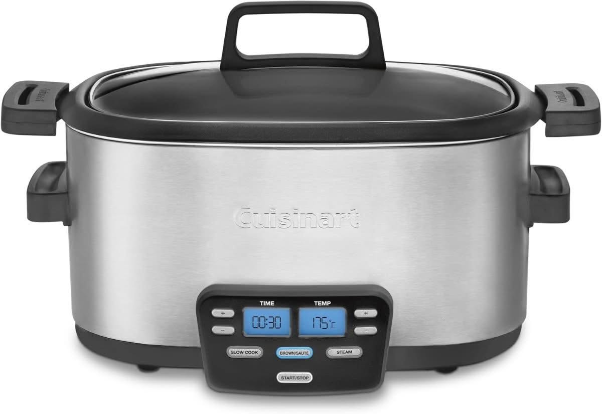 Cuisinart MSC-600XA 3-in-1 multicooker in brushed stainless steel