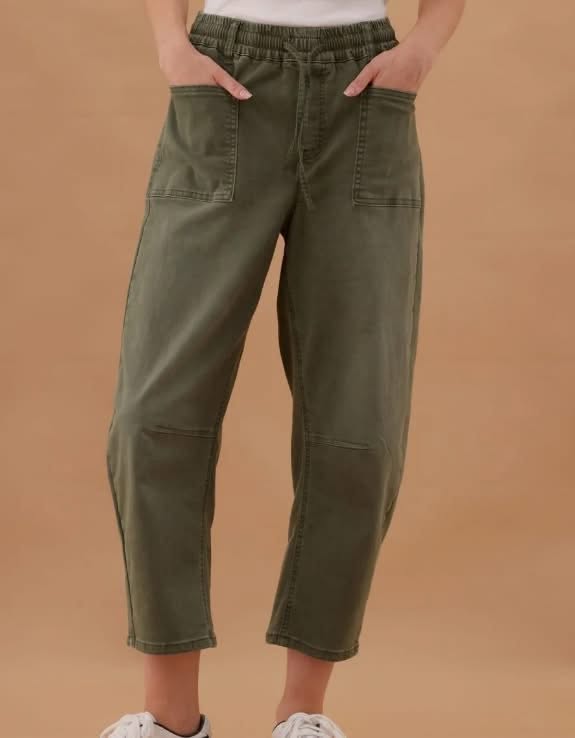 Wakee Barrel Jean Khaki