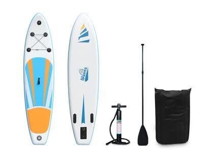10 ft double layer inflatable SUP in blue and yellow