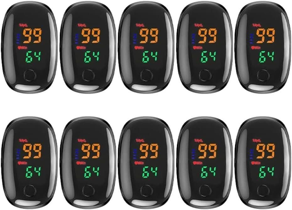 LA BAIESO fingertip pulse oximeter in black with OLED display