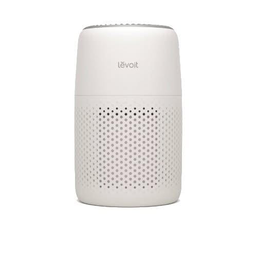 Levoit Core Mini-P air purifier with night light on a plain white background
