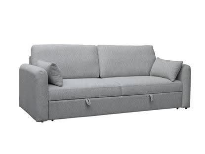 TSB Living Profonde sofa bed in grey fabric with adjustable backrest