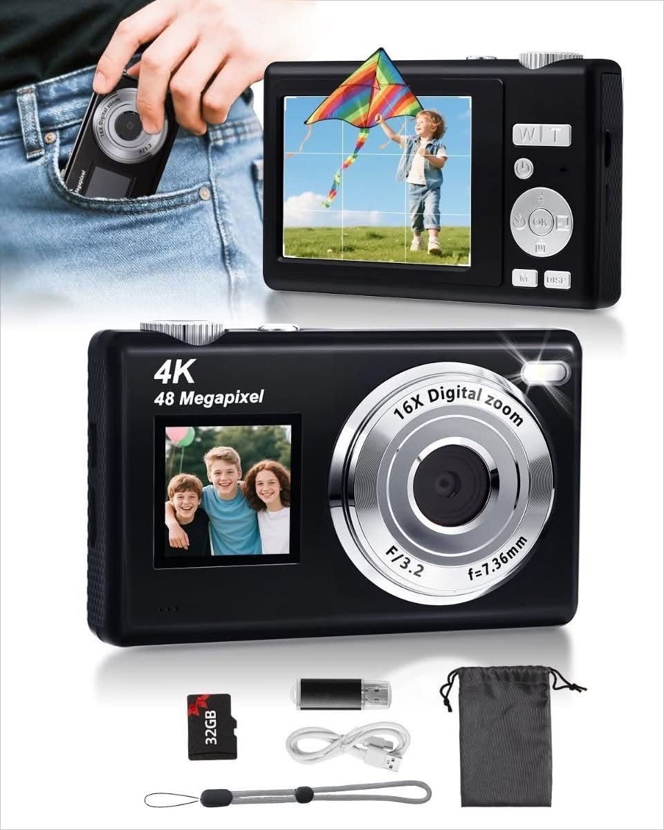 ARNSSIEN Dual Screen Digital Camera