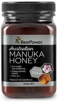 Bee Power Australian Manuka Honey MGO 514+ jar