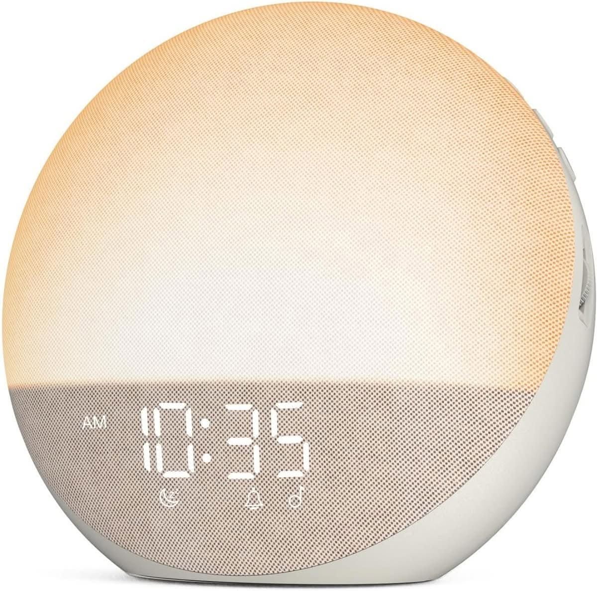 Sunrise alarm clock with Bluetooth speaker