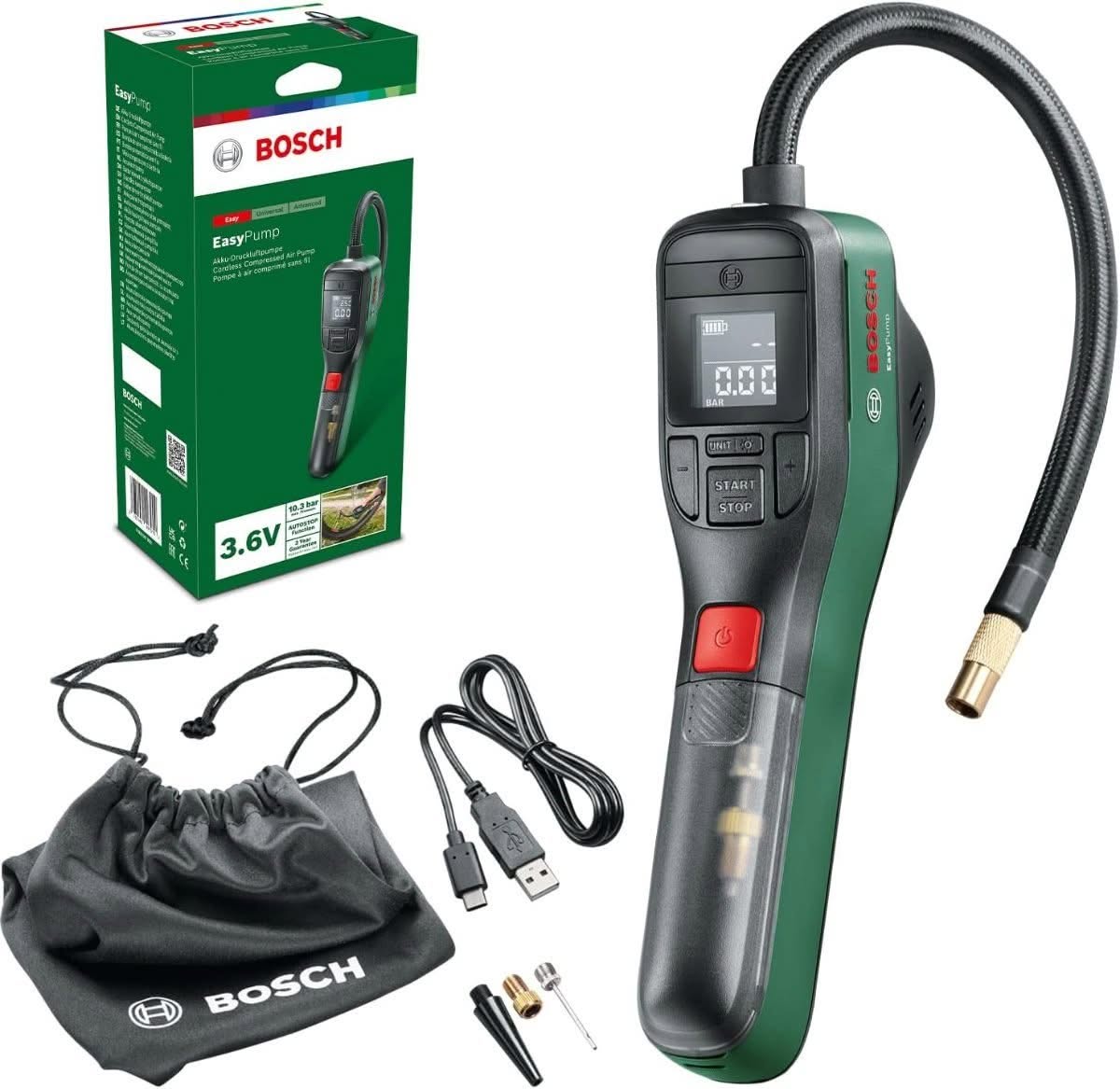 Bosch EasyPump electric tyre and bicycle pump