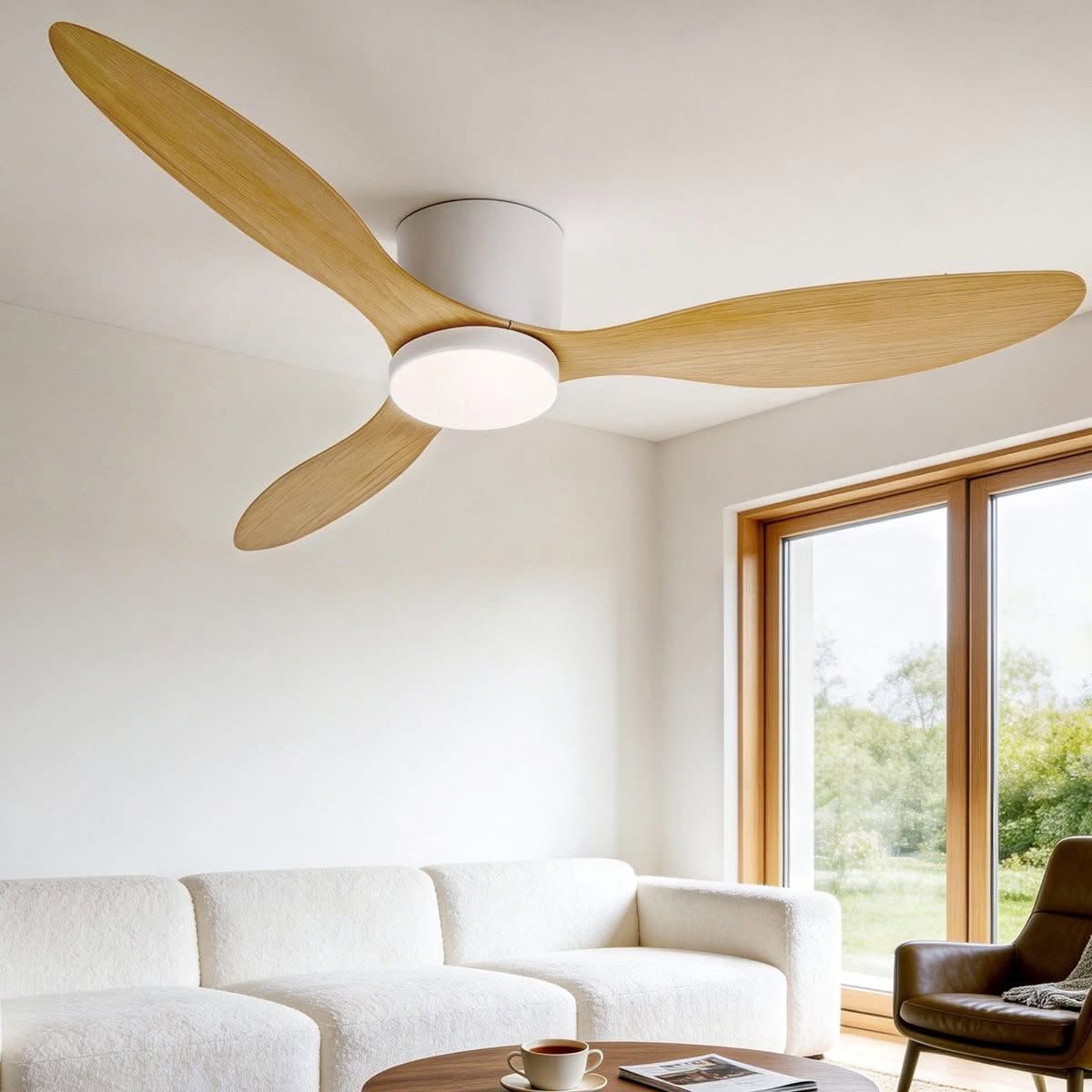 Devanti 52" Ceiling Fan DC Motor with Light and Remote