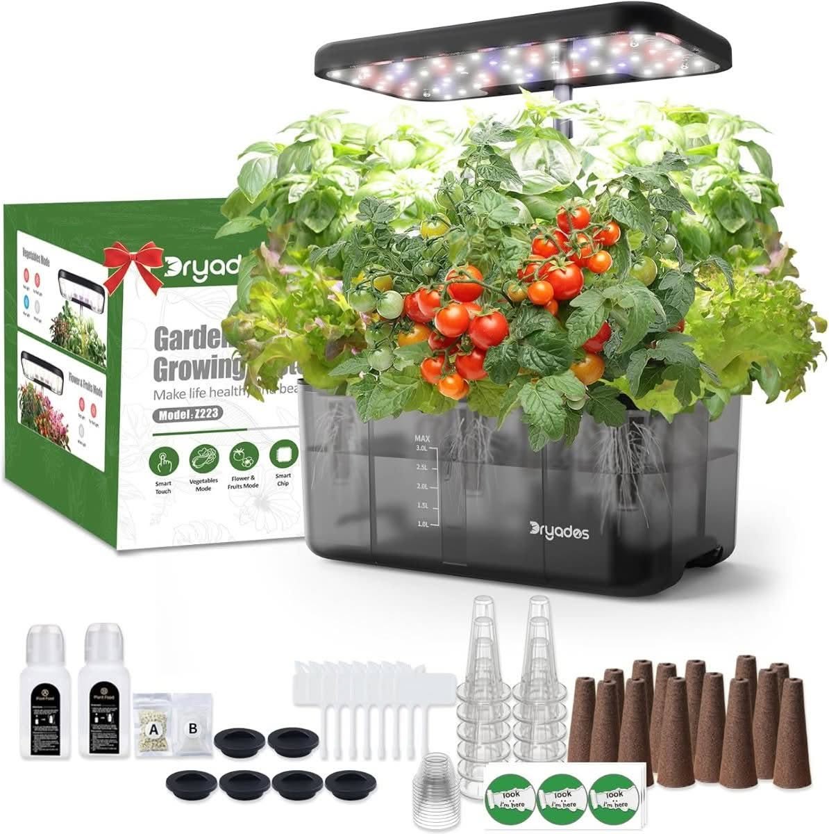 DRYADES 8 pod budget hydroponic growing system