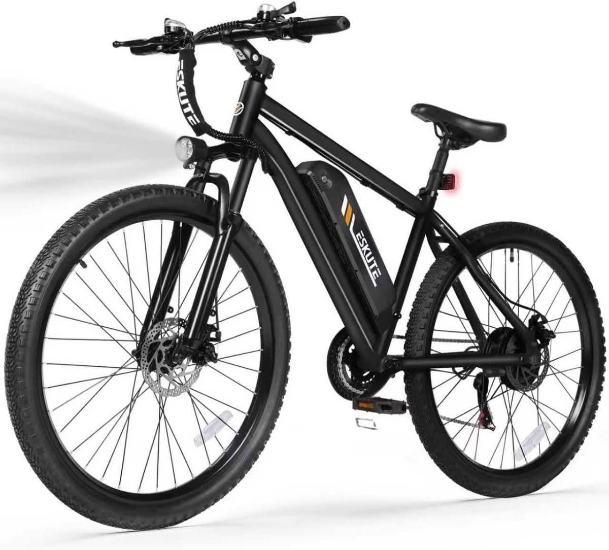 ESKUTE M200 27.5in Mountain E-Bike, 21-Speed, 1200W Peak Motor, 55-Mile Range - Best for Mountain/Off-Road