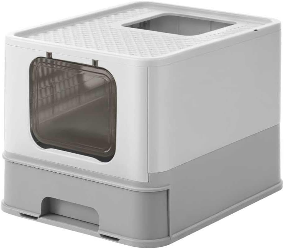 Feandrea top entry covered cat litter box