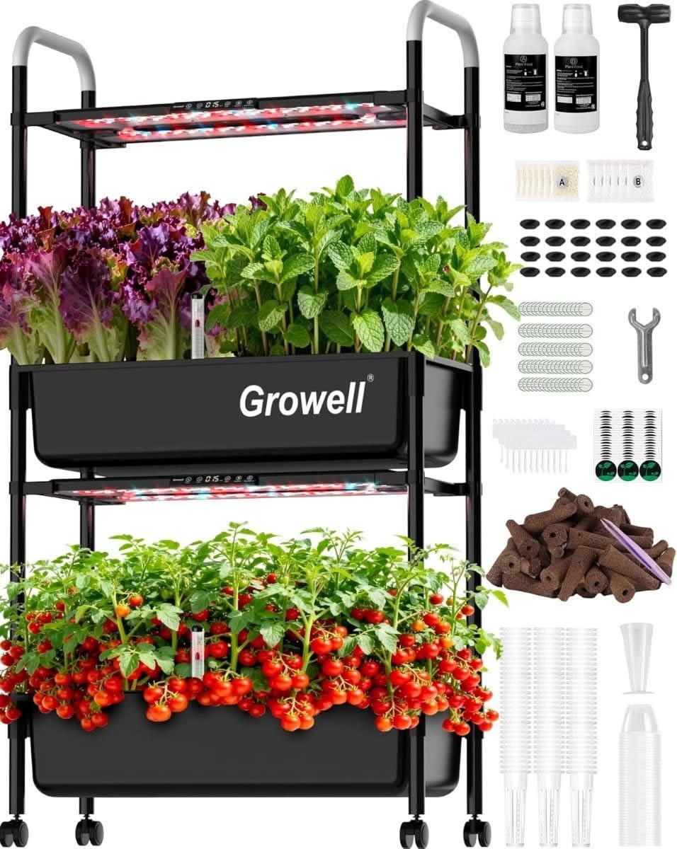 Growell 54 pod 2 tier hydroponic system