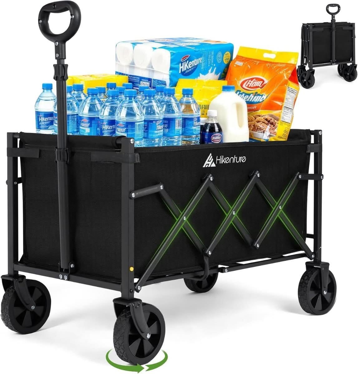 HIKENTURE lightweight foldable beach wagon trolley