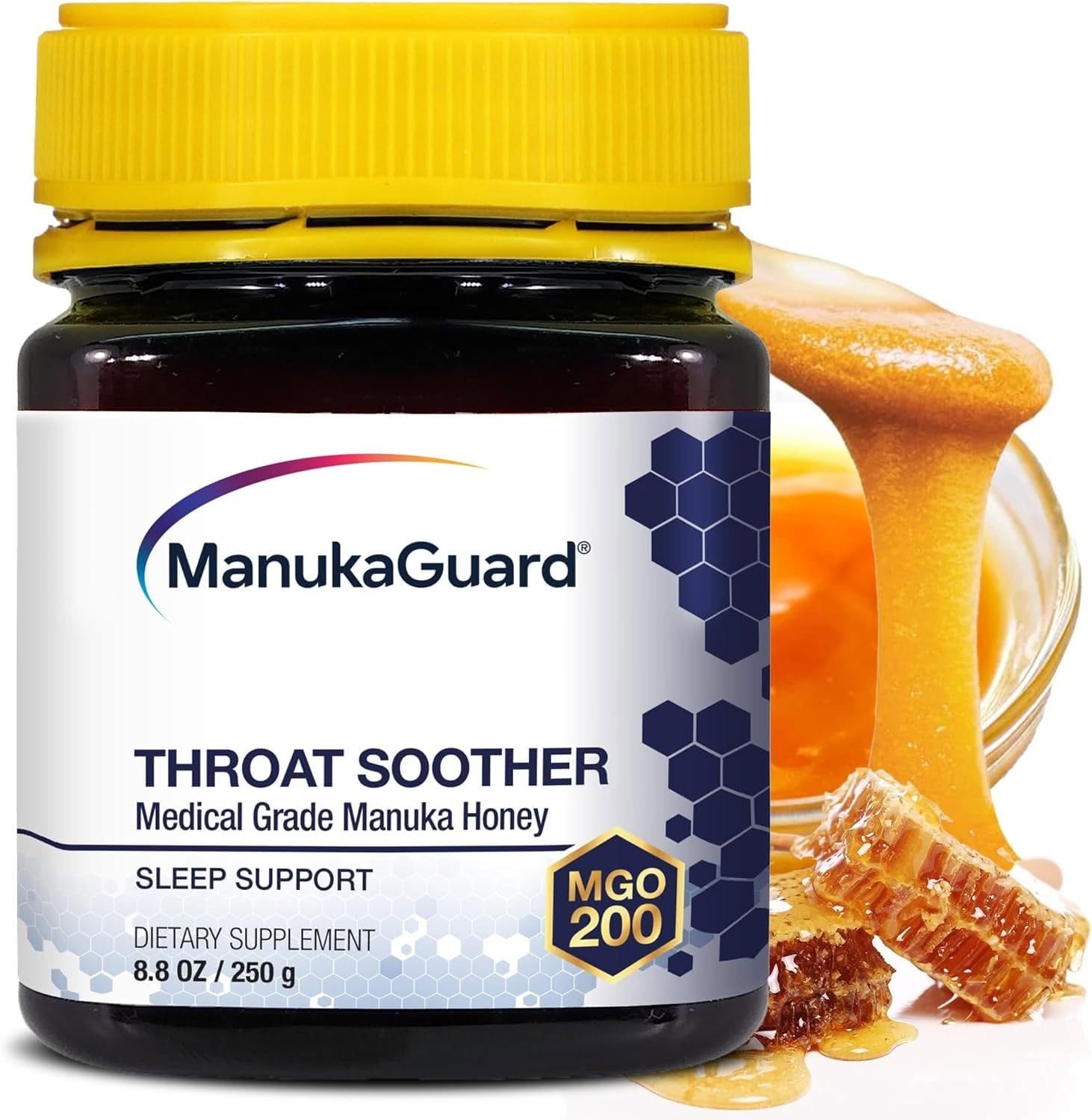 ManukaGuard Premium Gold Manuka Honey 8+ jar