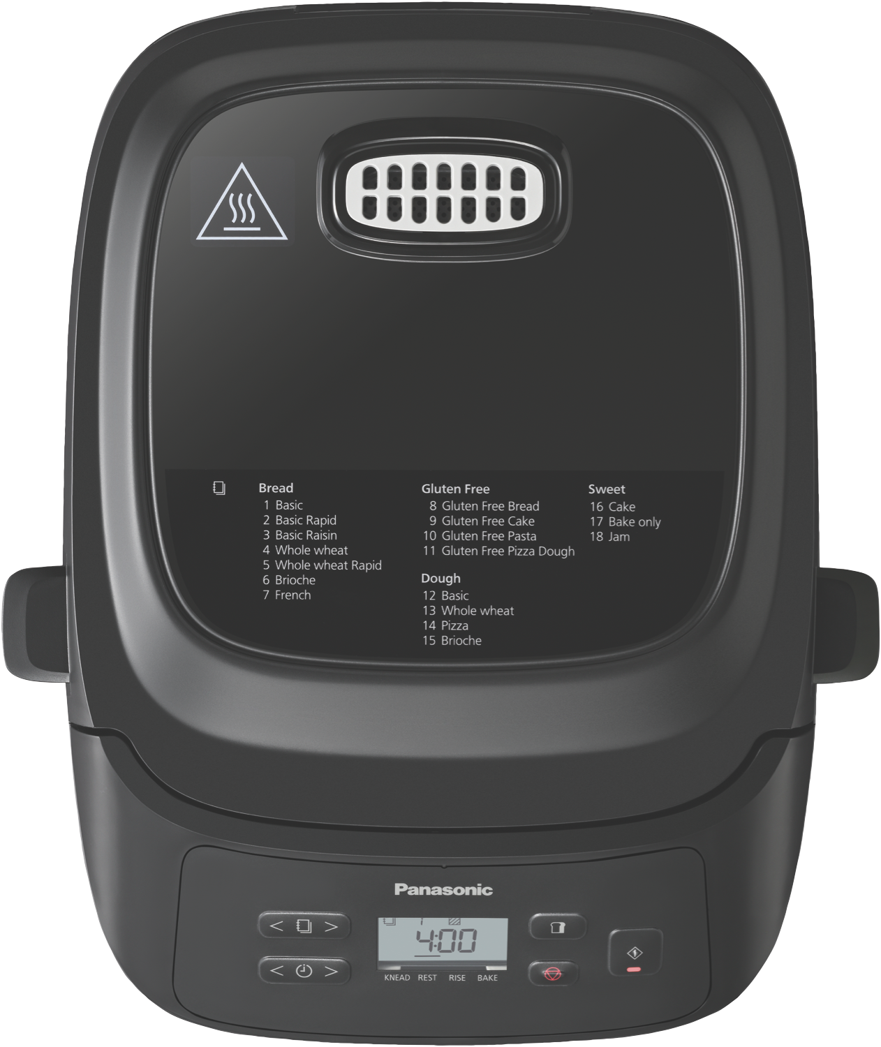 Panasonic Compact Automatic Bread Maker SD-PN100KST on a plain background