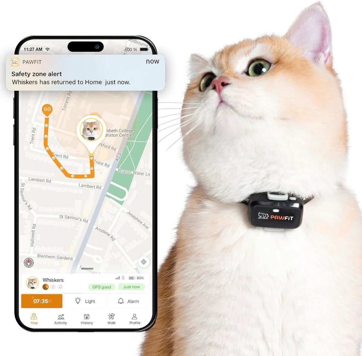 Pawfit Lite 4G GPS cat tracker