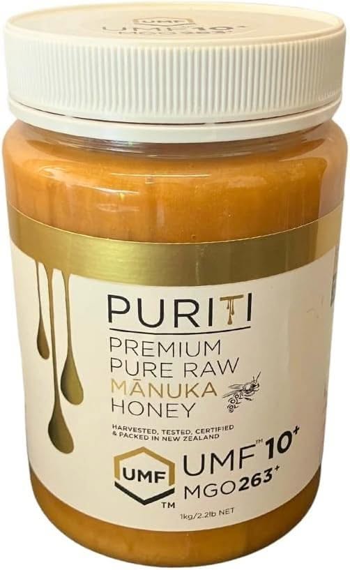 Puriti UMF 10+ MGO 263+ Manuka Honey 1kg jar