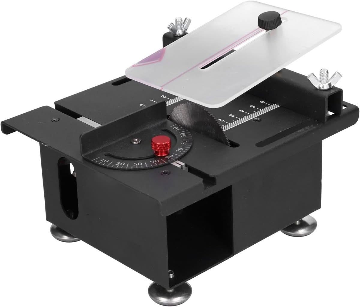 Ejoyous Mini Table Saw with Sliding Rail, 100W 7-Speed - Best for Precision Sliding Cuts